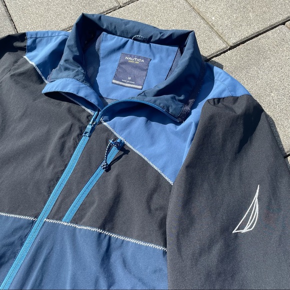 Nautica Blue and Black Full-zip Jacket - size M - Picture 6 of 8